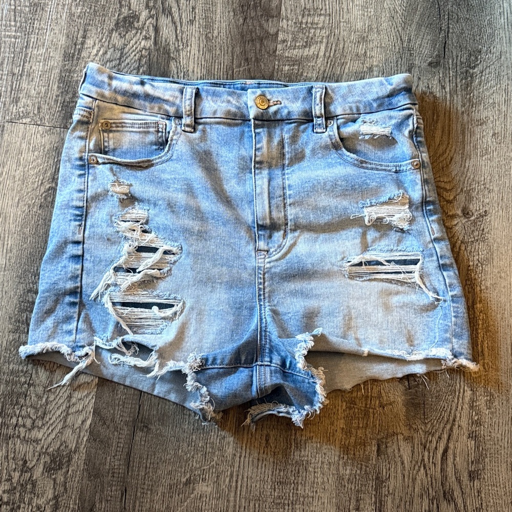 AMERICAN EAGLE NEXT LEVEL STRETCH JEAN SHORTS SIZE 12